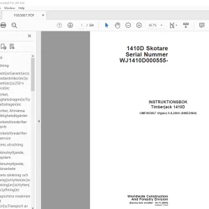 John Deere Timberjack 1410D INSTRUKTIONSBOK OMF065867 - PDF DOWNLOAD
