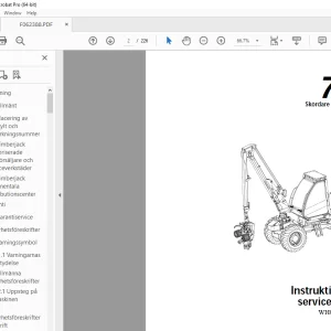 John Deere Timberjack 770 Skördare Instruktions och servicehandbok PDF