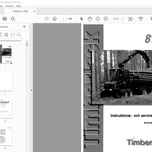 John Deere Timberjack 810B Skotare Instuktions och servicehandbok PDF