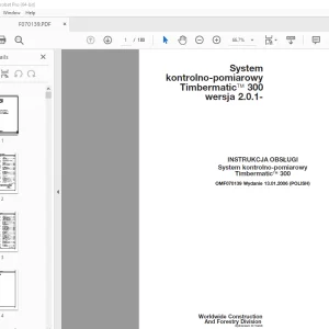 John Deere Timbermatic 300 INSTRUKCJA OBSŁUGI OMF070139 - PDF DOWNLOAD
