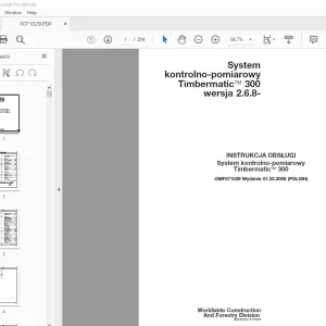 John Deere Timbermatic 300 wersja 2.6.8 INSTRUKCJA OBSŁUGI PDF