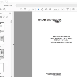 John Deere Układ sterowania TMC wersja 1.05/2.16 INSTRUKCJA OBSŁUGI PDF