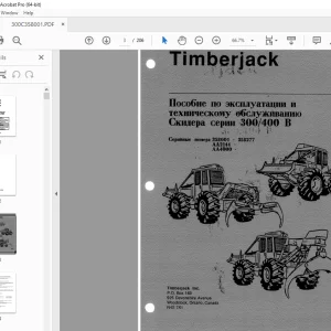 John Deere Скидера 300/400 Пособие по эксплуатации обслуживанию PDF