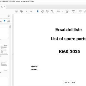 KRUPP KMK 2025 Truck Crane Parts Manual 2228351 EN_DE - PDF DOWNLOAD