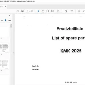 KRUPP KMK 2025 Truck Crane Parts Manual EN_DE - PDF DOWNLOAD