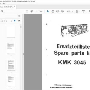 KRUPP KMK 3045 Truck Crane Parts Manual EN_DE - PDF DOWNLOAD