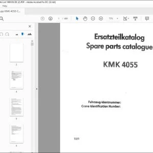 KRUPP KMK 4055 Truck Crane Parts Manual EN_DE - PDF DOWNLOAD