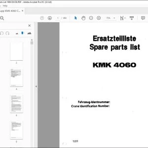 KRUPP KMK 4060 Truck Crane Parts Manual EN_DE - PDF DOWNLOAD