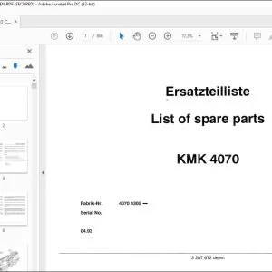 KRUPP KMK 4070 Truck Crane Parts Manual 2287672 EN_DE - PDF DOWNLOAD
