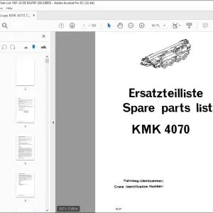 KRUPP KMK 4070 Truck Crane Parts Manual EN_DE - PDF DOWNLOAD