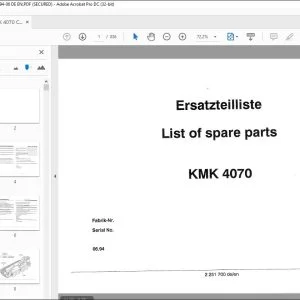 KRUPP KMK 4070 Truck Crane Parts Manual EN_DE - PDF DOWNLOAD