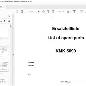 KRUPP KMK 5090 Truck Crane Parts Manual 2085759 EN_DE - PDF DOWNLOAD