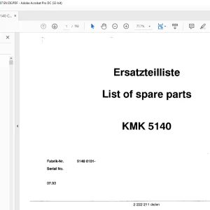 KRUPP KMK 5140 Truck Crane Parts Manual 2222211 EN_DE - PDF DOWNLOAD