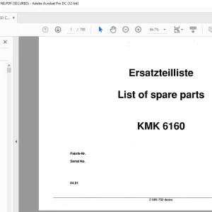 KRUPP KMK 6160 Truck Crane Parts Manual 2085732 EN_DE - PDF DOWNLOAD