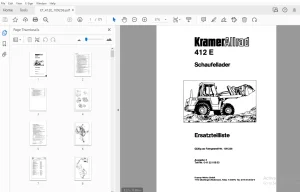 Kramer Allrad 412 E Schaufellader Ersatzteilliste_109236 - PDF