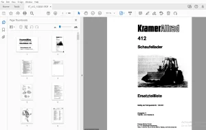 Kramer Allrad 412 Schaufellader Ersatzteilliste_105001 - PDF DOWNLOAD
