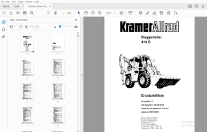 Kramer Allrad 416 S Baggerlader Ersatzteilliste_416 55 0001 - PDF