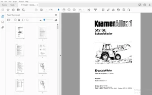 Kramer Allrad 512 SE Schaufellader Ersatzteilliste_116006 - PDF DOWNLOAD