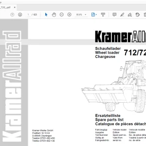 Kramer Allrad 712/720 Wheel Loader Parts Manual - PDF DOWNLOAD