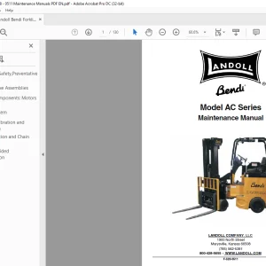 Landoll Bendi AC Series Maintenance Manual F-528-0511 - PDF DOWNLOAD