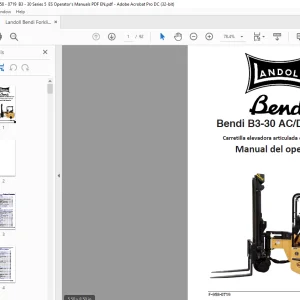 Landoll Bendi B3-30 AC/DS Serie 5 Manual del operador F-958-0719