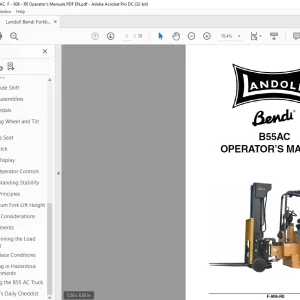 Landoll Bendi B55AC Operator’s Manual F-906-R0 PDF