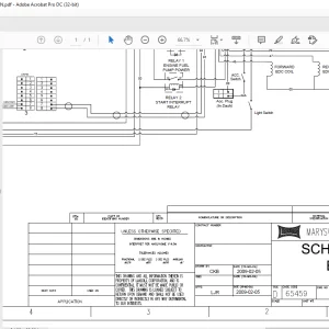 Landoll Bendi Forklift B40i3 Electrical Schematic Manual 151287