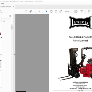 Landoll Bendi Forklift B40i4 Parts Manual - PDF DOWNLOAD