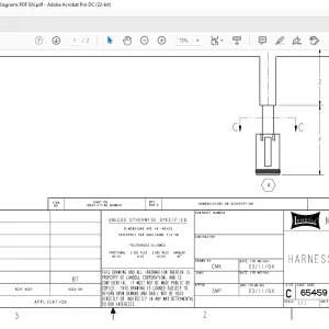 Landoll Bendi Forklift Harness Lt Dom Bt-4 Tail Schematic Manual 130165