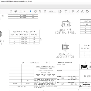 Landoll Bendi Forklift  Harness Main Wiring Diagrams Manual 130158