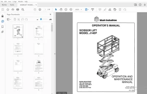 MARKLIFT MODEL J14EP SCISSOR LIFT OPERATOR'S MANUAL 17238 - PDF DOWNLOAD