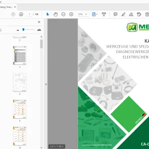 MERLO CA-CHATSP.01 Katalog Werkzeuge, Diagnose- und elektrische Bauteile - PDF