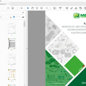 MERLO CA-CHATSP.01 Katalog Werkzeuge, Diagnose- und elektrische Bauteile PDF