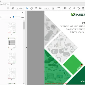 MERLO eCA-CHISP.01 Katalog Werkzeuge, Diagnose- und elektrische Bauteile - PDF