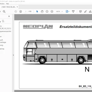Man Neoplan N 116 Cityline Ersatzteildokumentation - PDF DOWNLOAD