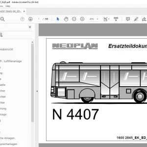 Man Neoplan N 4407 Ersatzteildokumentation 01_09_D_KÖR - PDF DOWNLOAD