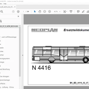 Man Neoplan N 4416 Bochum Ersatzteildokumentation 02_07_D_KOR PDF