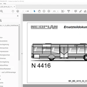 Man Neoplan N 4416 Ersatzteildokumentation 02_07_D_KÖR_Dortmund PDF