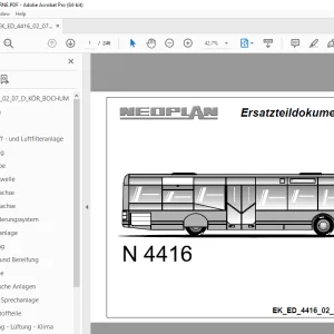 Man Neoplan N 4416 Ersatzteildokumentation 02_07_D_KÖR_Herne PDF