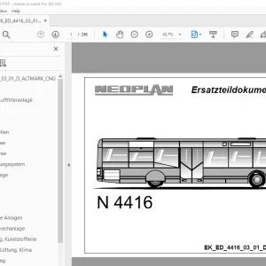 Man Neoplan N 4416 Ersatzteildokumentation 03_01_D_ALTMARK_CNG - PDF DOWNLOAD
