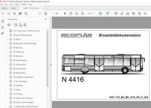 Man Neoplan N 4416 Ersatzteildokumentation - PDF DOWNLOAD