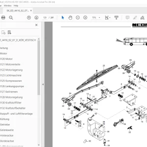 Man Neoplan N 4416 VESTISCHE Ersatzteildokumentation 002_07_D_KOR PDF