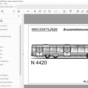 Man Neoplan N 4420 Ersatzteildokumentation - PDF DOWNLOAD
