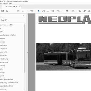 Man Neoplan N 4421 Centroliner Ersatzteilkatalog - PDF DOWNLOAD