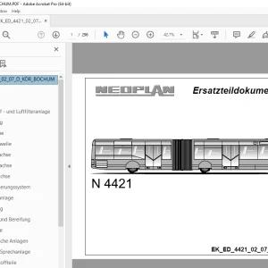 Man Neoplan N 4421 Ersatzteildokumentation 02_07_D_KÖR_Bochum PDF