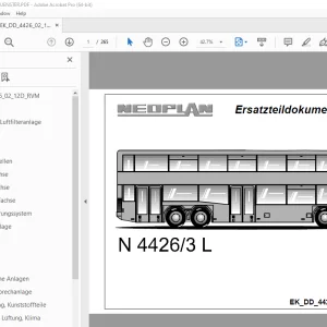 Man Neoplan N 4426/3 L Ersatzteildokumentation 02_12_D_RVM PDF