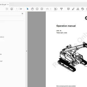 Manitowoc GHC 30 Telescopic Crane Operation manual - PDF DOWNLOAD