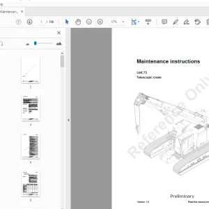 Manitowoc GHC75 Telescopic Crane Maintenance Manual - PDF DOWNLOAD