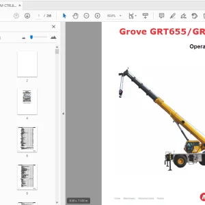 Manitowoc Grove GRT655/GRT655L Operator Manual - PDF DOWNLOAD