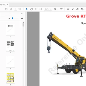 Manitowoc Grove RT530E-2 Operator Manual 516-04 - PDF DOWNLOAD